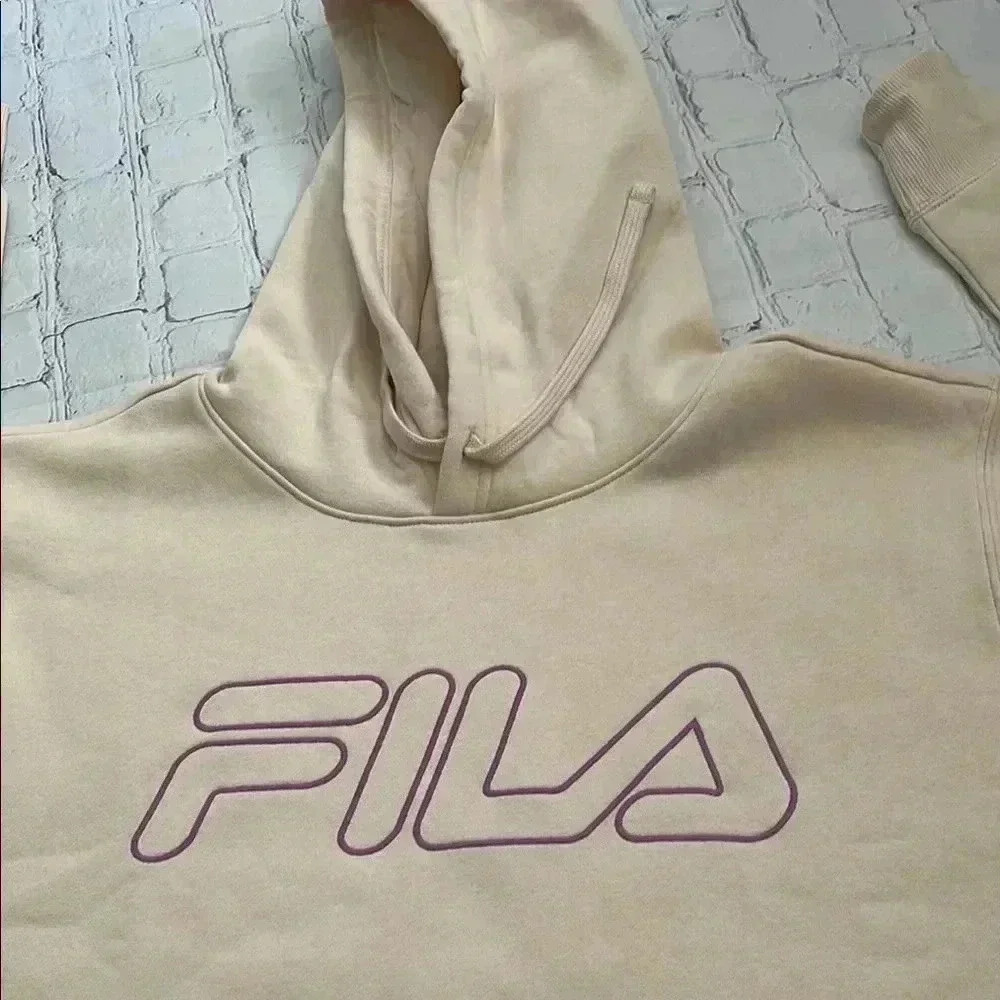 Fila Women's Beige Hoodie Sweater - Picture 4 of 6